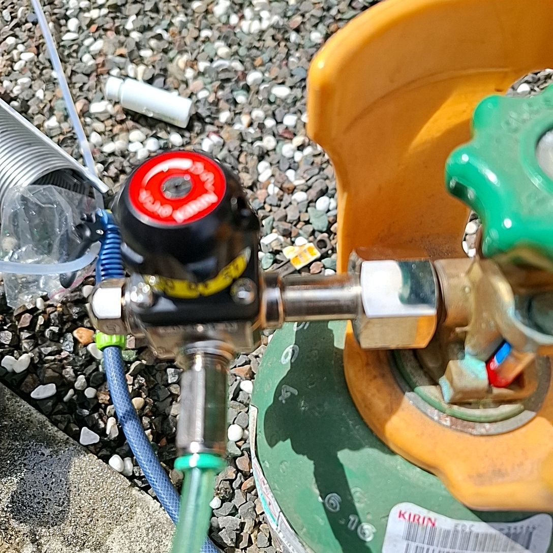 24時間以内発送 自作氷冷式ビールサーバー2口ダブルコック仕様