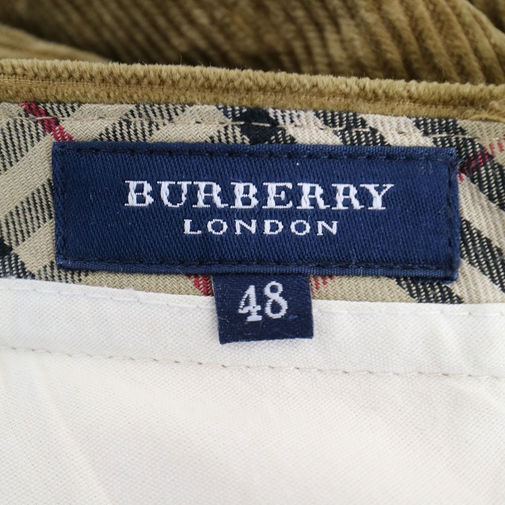 BURBERRY バーバリー コーデュロイ パンツ 大きいサイズ ブラウン