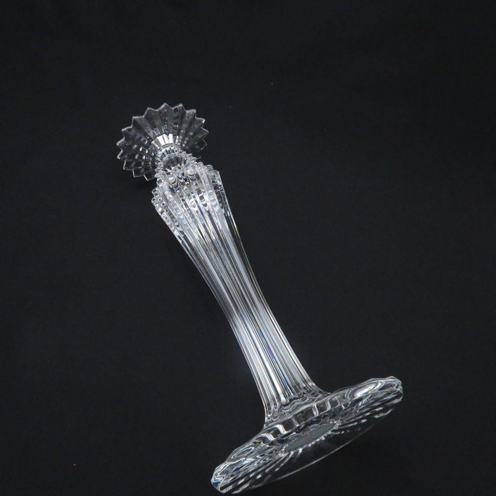 美品 Baccarat バカラ ミルニュイ キャンドルスタンド クリスタル H32  