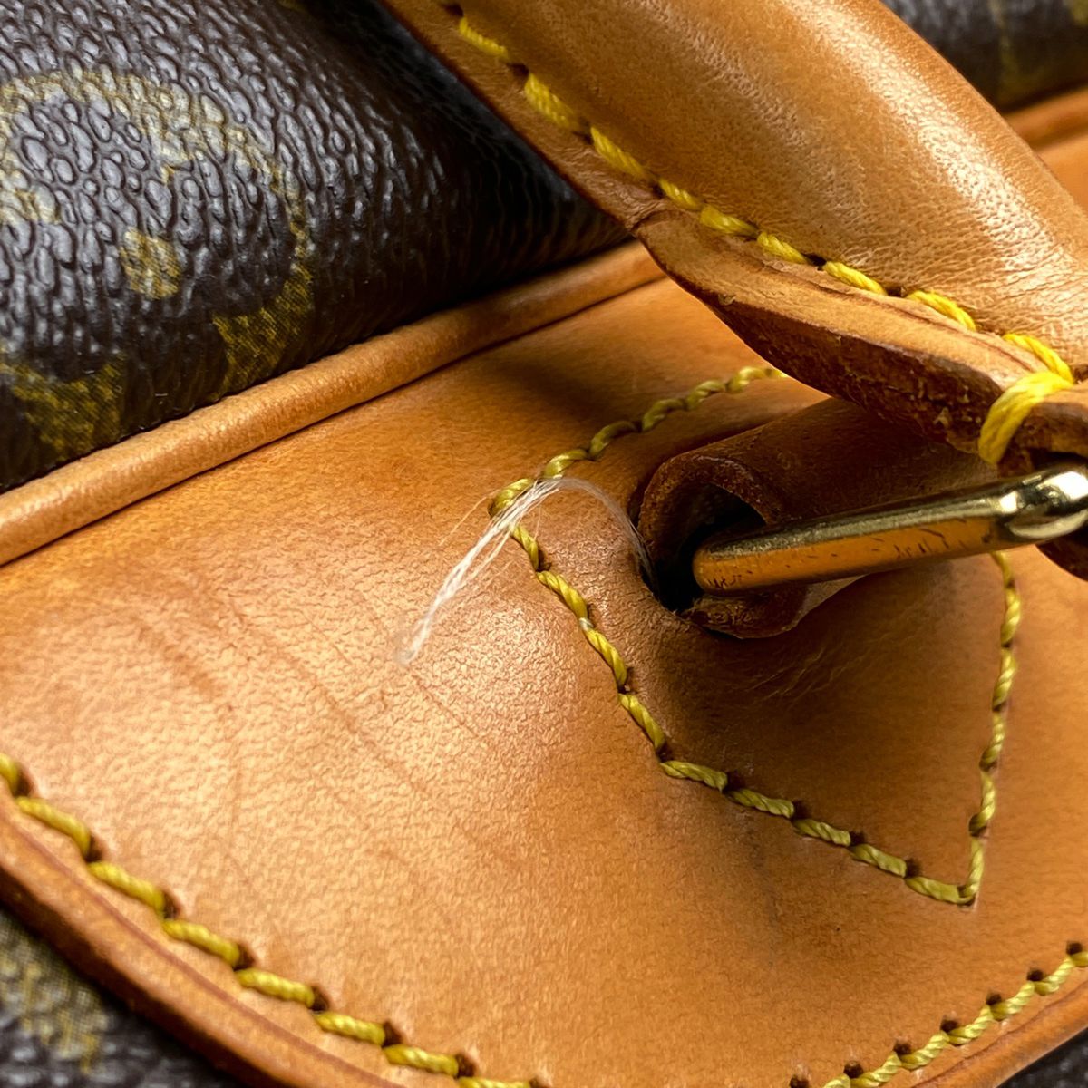 ルイ ヴィトン モノグラム ドーヴィル ハンドバッグ M47270 ブラウン  