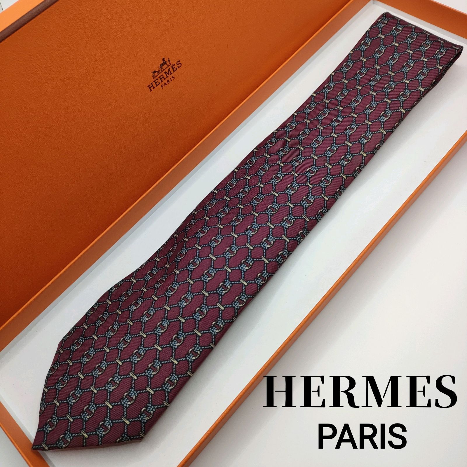 国内発送 HERMES エルメス ネクタイ 新品 箱付き mandhucollege.edu.mv