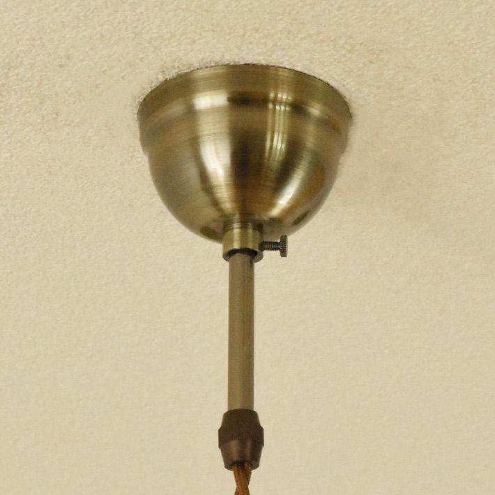 アンティーク照明 電笠 花柄絵付 磁器シェード ペンダントライト