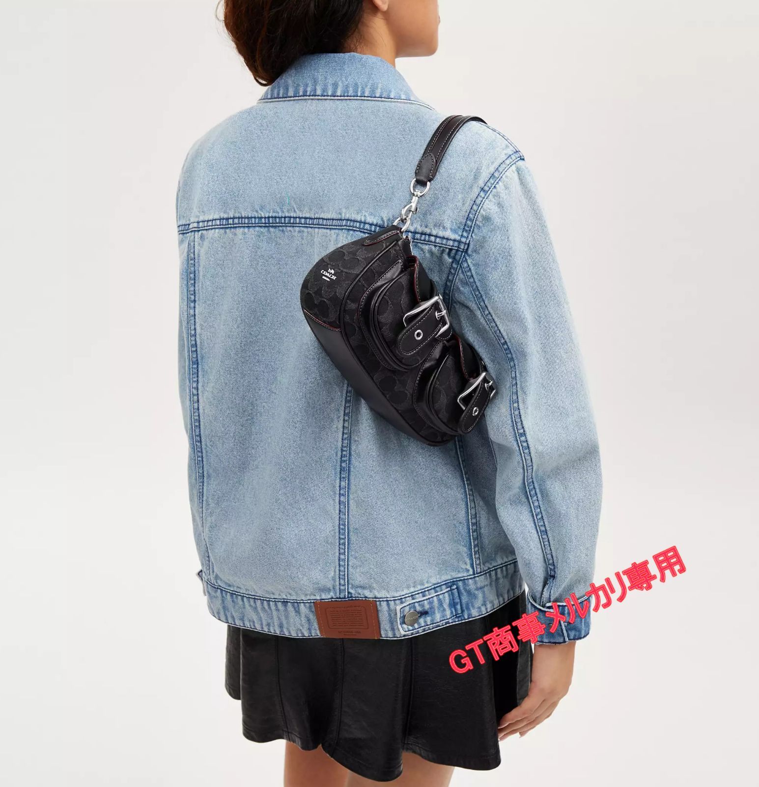 COACH コーチショルダーバッグ CQ184 デニム レディースハンドバッグ COACH コーチショルダーバッグ CQ184 デニム レディースハンドバッグ
