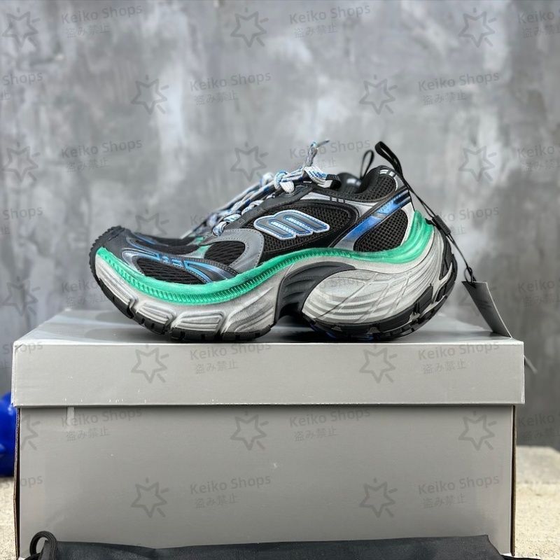 BALENCIAGA 10XL Sneaker バレンシアガ 10XL スニーカー レトロスニーカー ブラックグリーン ユニセックス
