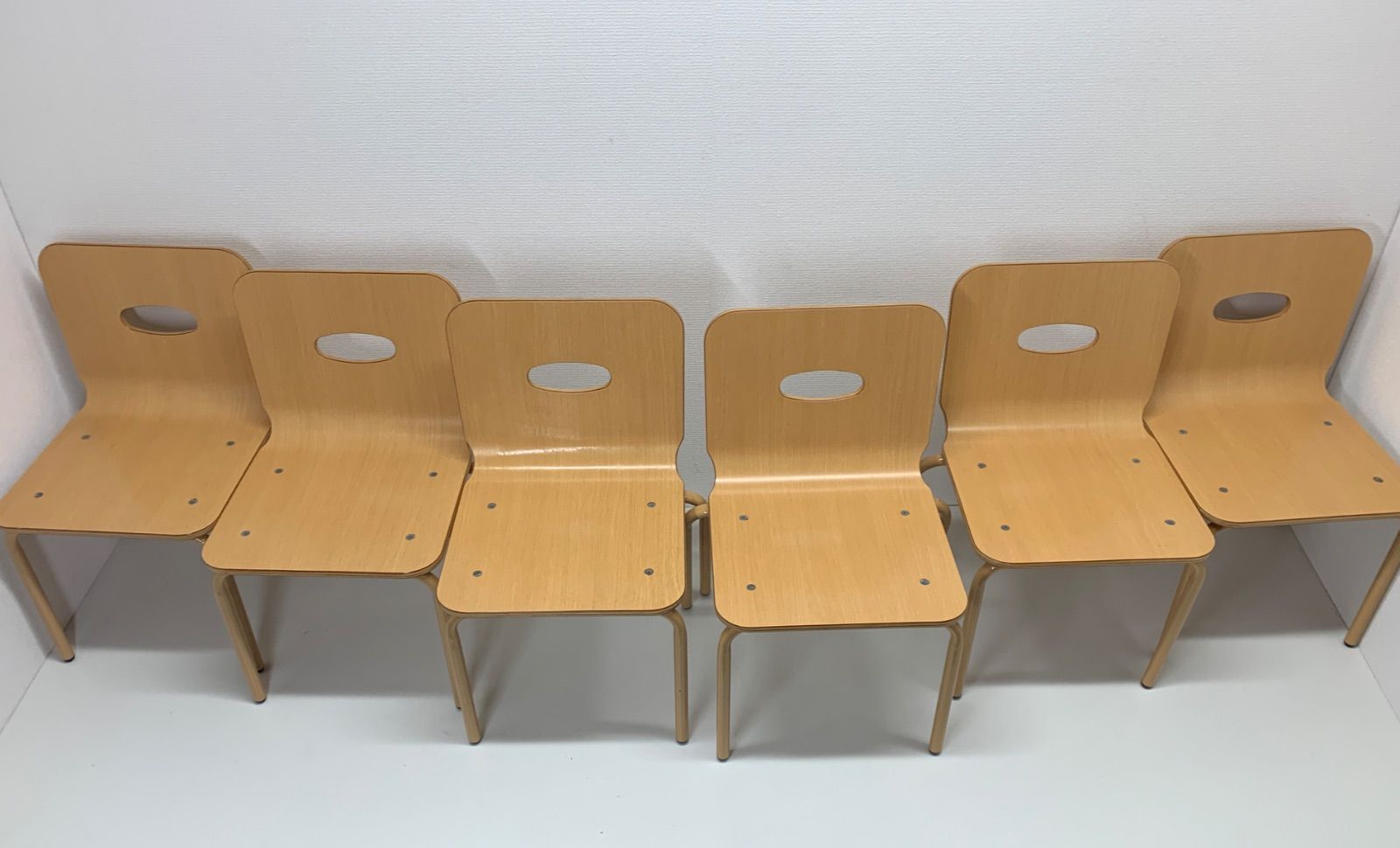 ②キッズ用椅子  6脚セット チャイルドチェア 保育子供用椅子 キッズチェア ローチェア