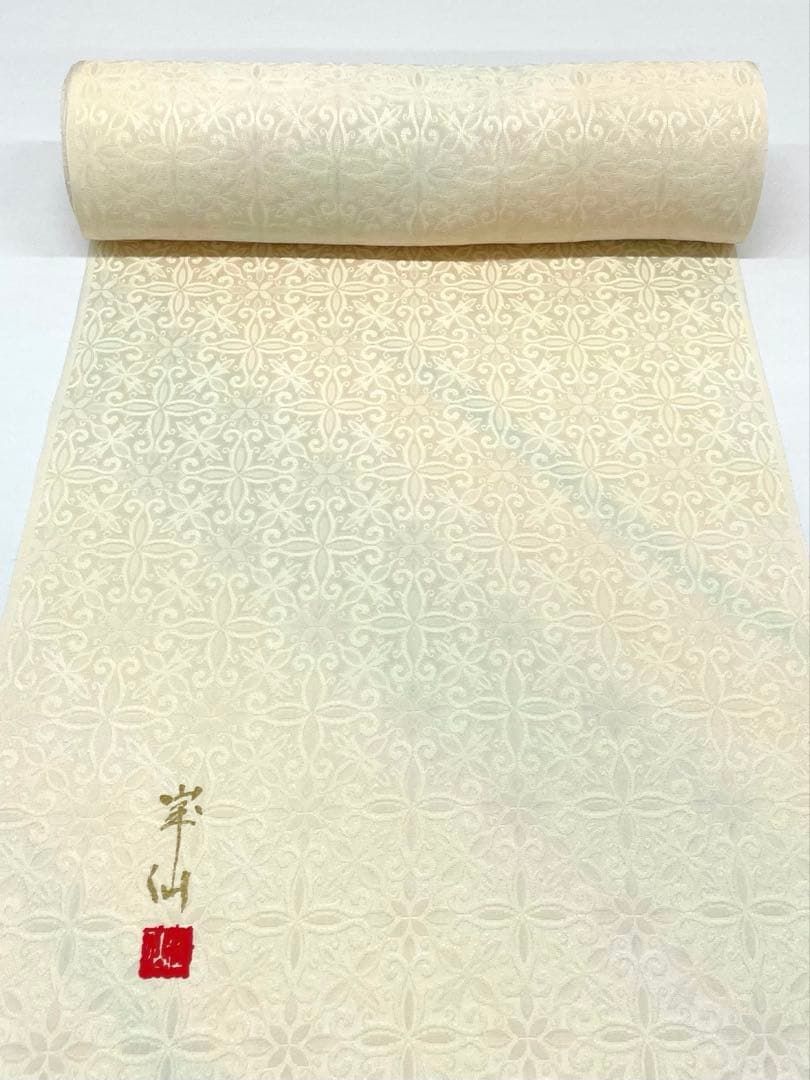 無地小紋 紋意匠 寿光織 峯仙 ぼかし 正絹 反物 T8324 - メルカリ