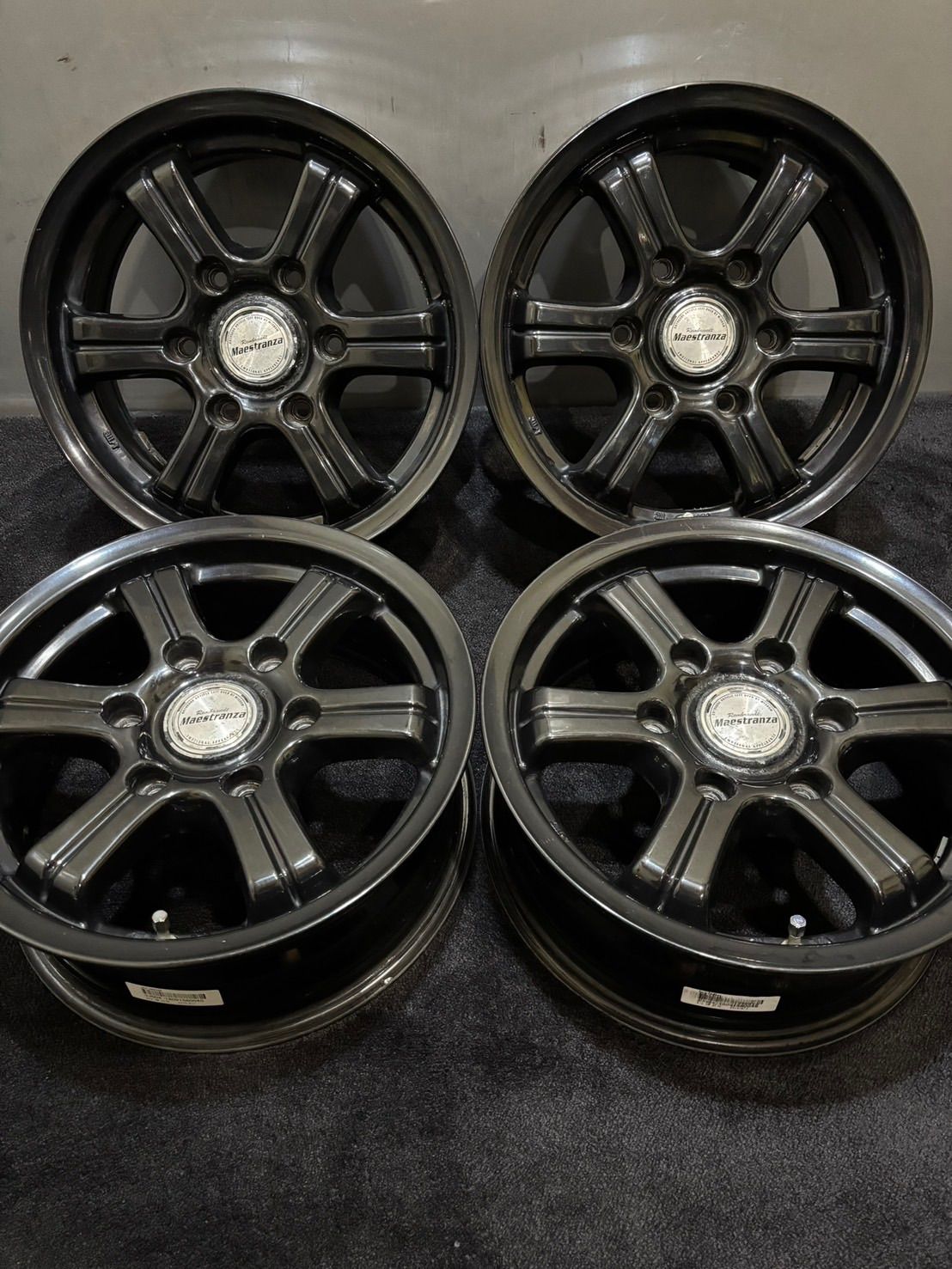 Maestranza 15インチ 6J 33 139.7 6H アルミホイール 4本 ハイエース C-K369