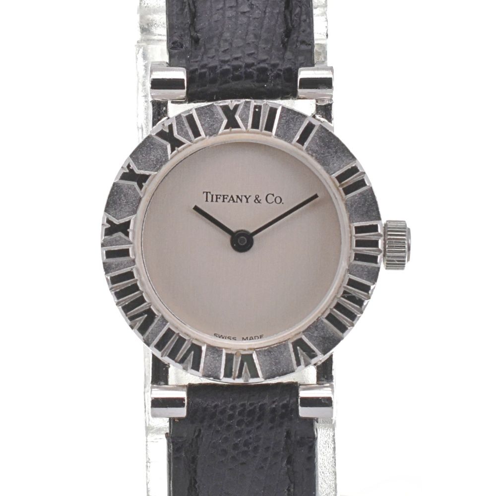 ティファニー TIFFANY-Co. S0640 アトラス SV925|レザー クォーツ レディース き H 136630
