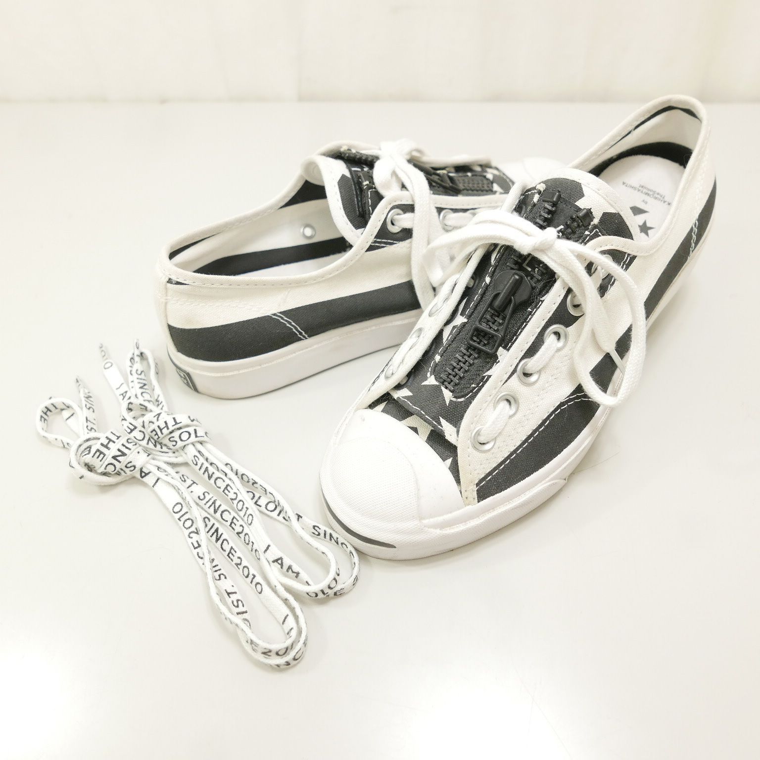 TAKAHIRO MIYASHITA The Soloist. CONVERSE タカヒロミヤシタザソロイスト コンバース ジャックパーセル  スニーカー 靴WHITE/BLACK 24cm - メルカリ