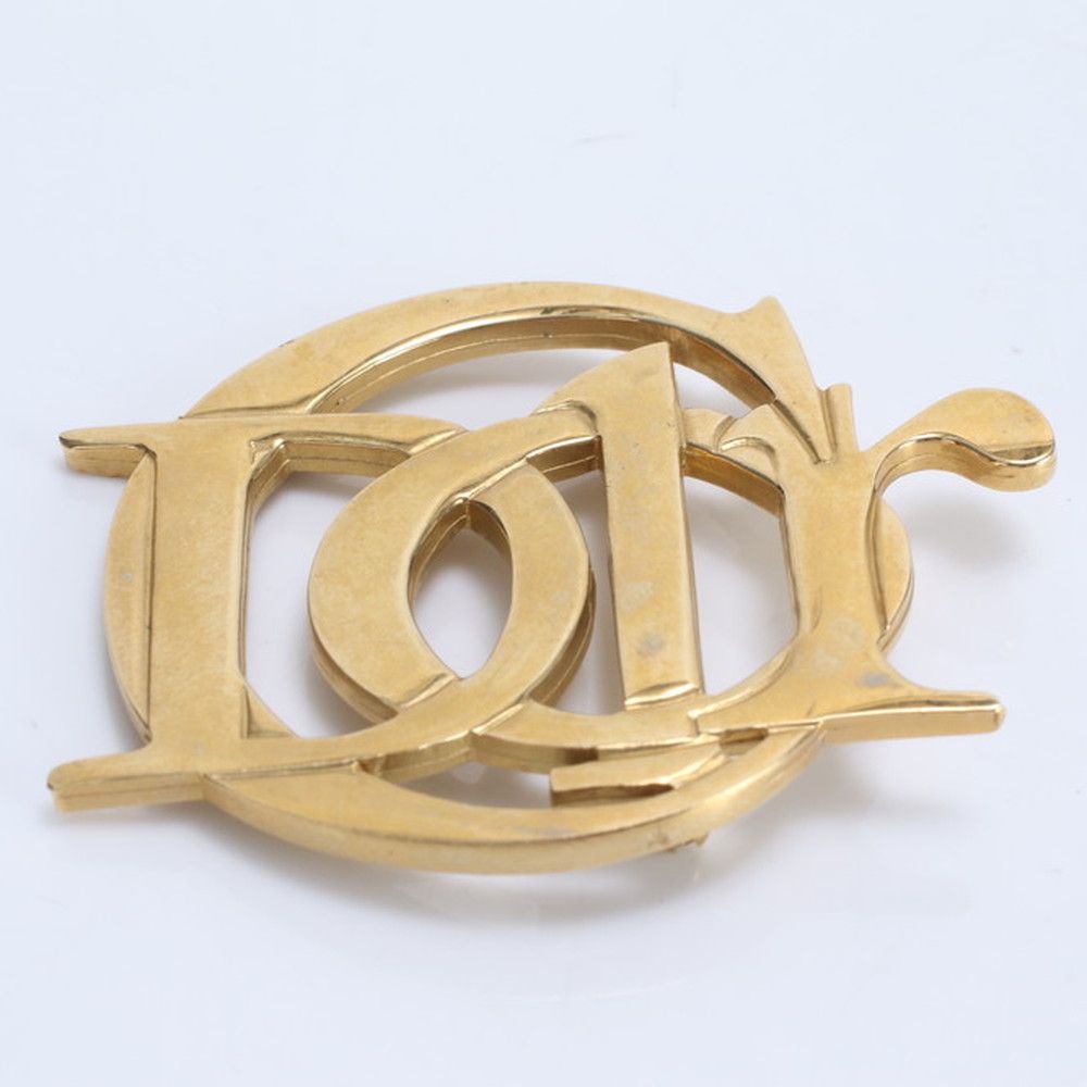 クリスチャンディオール ロゴ ピンブローチ ピンバッチ ゴールド コサージュ レディース RRE CG23-1