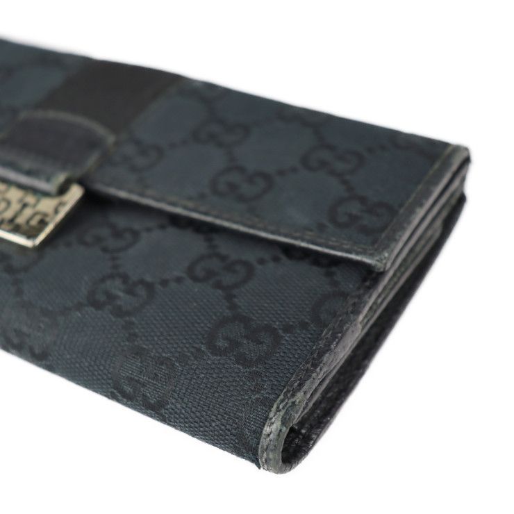 GUCCI グッチ Ｗホック 長財布 二つ折り財布 146206 GGキャンバス 