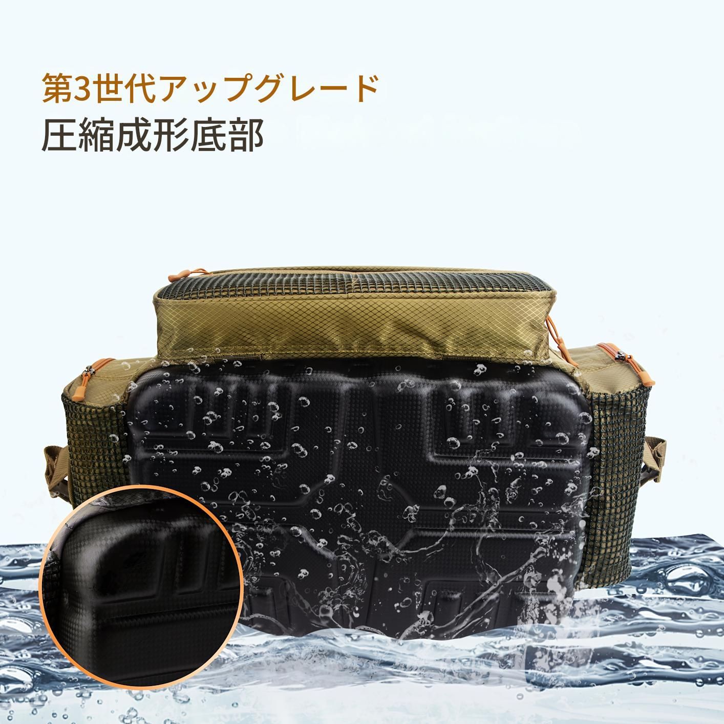 タックルバッグ タックルボックス フィッシングバッグ ショルダー付き