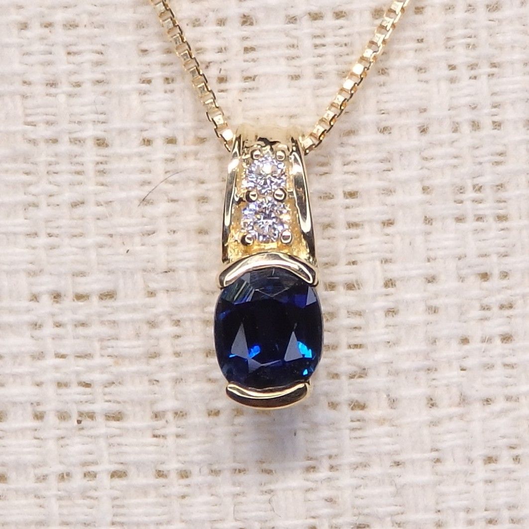 ブルーサファイア ペンダントトップ Z5967 0.448ct ゴールドK18