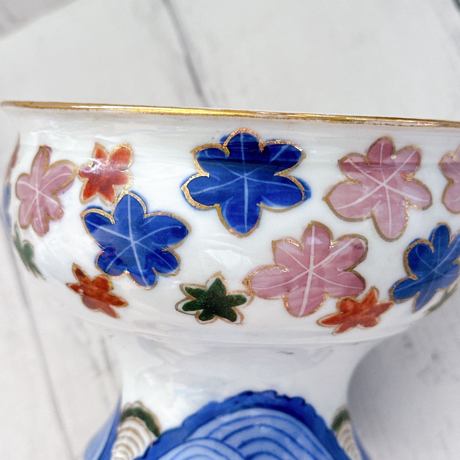 伊万里色絵盃洗 / Imari Polychrome 'Haisen' Sake Cup Washing