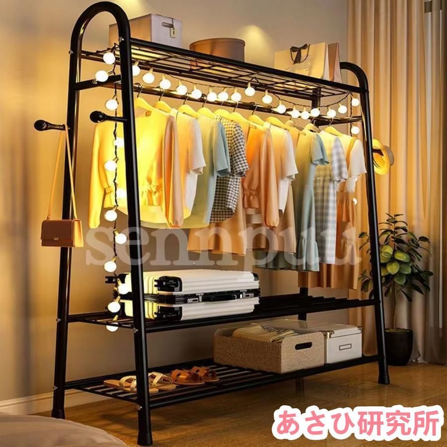 ハンガーラック パイプハンガー 幅80cm ワイドAタイプ 収納 棚 ラック 服かけスタンド おしゃれ コートハンガー 洋服掛け 衣類収納 洋服掛雑物