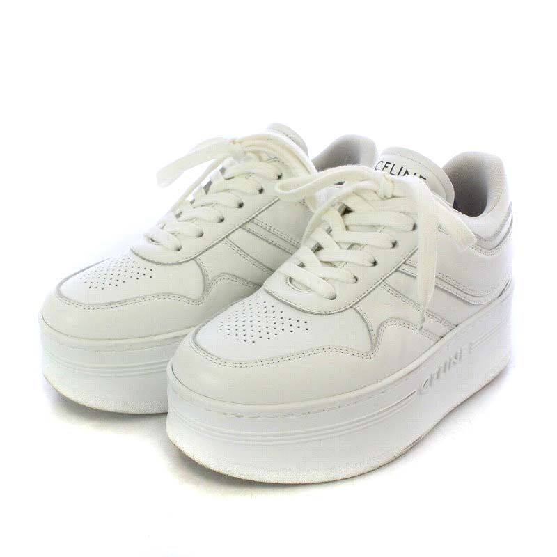 ブロックスニーカー ウェッジアウトソール / カーフスキン セリーヌ CELINEセリーヌ ブロックスニーカー ウェッジアウトソール