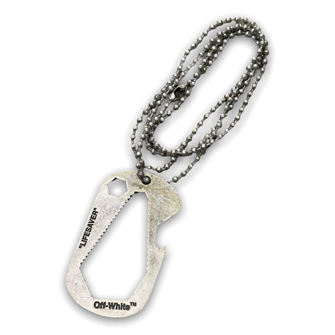 Off white hot sale lifesaver necklace