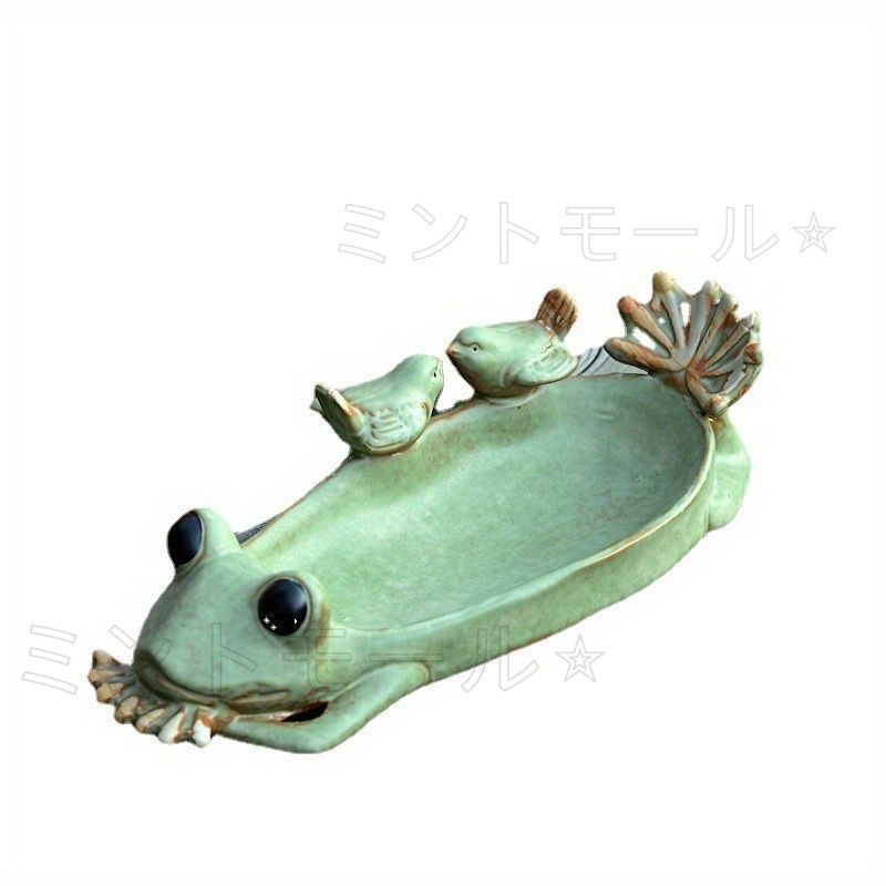 新しい未使用 小物入れ 鍵置き 置物 インテリアトレイ オブジェ カエル