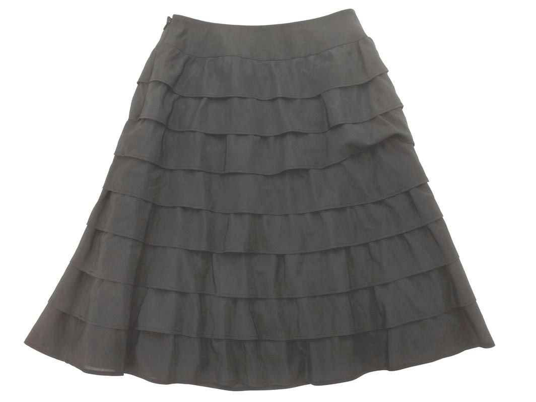 M S GRACY エムズグレイシー ティアード スカート size38/黒