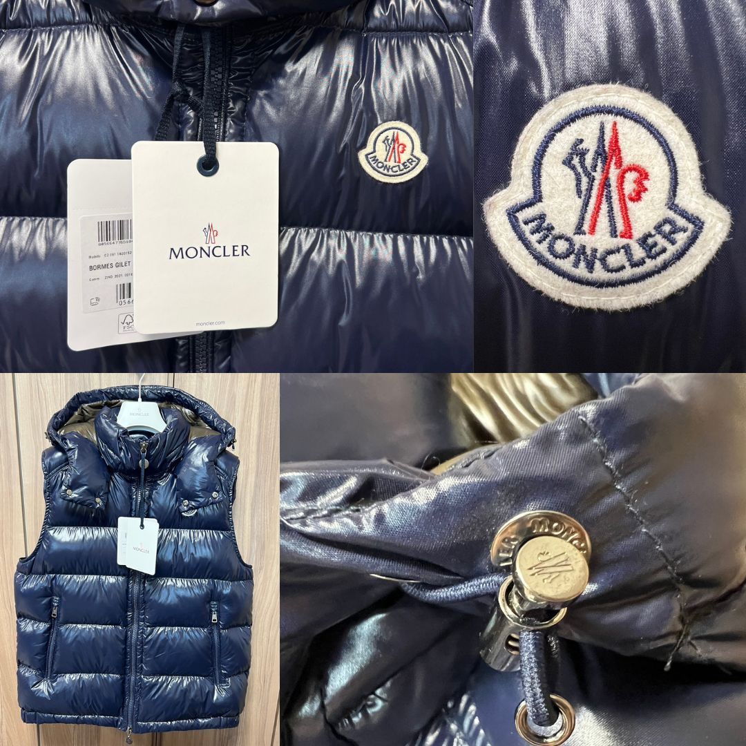 ☆新品未使用タグ付き☆本物保証！ MONCLER BORMES ダウンベスト ネイビー色 在庫TG0～TG5 【S～XXL】 - メルカリ