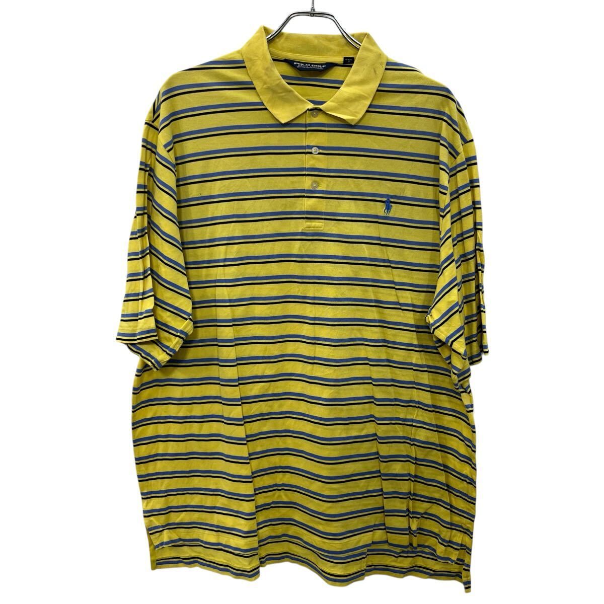 レア90s US古着○ポロラルフローレン ボーダーポロシャツ ブラウン 2XL tm14061110-b.jpg?v=1751601131&