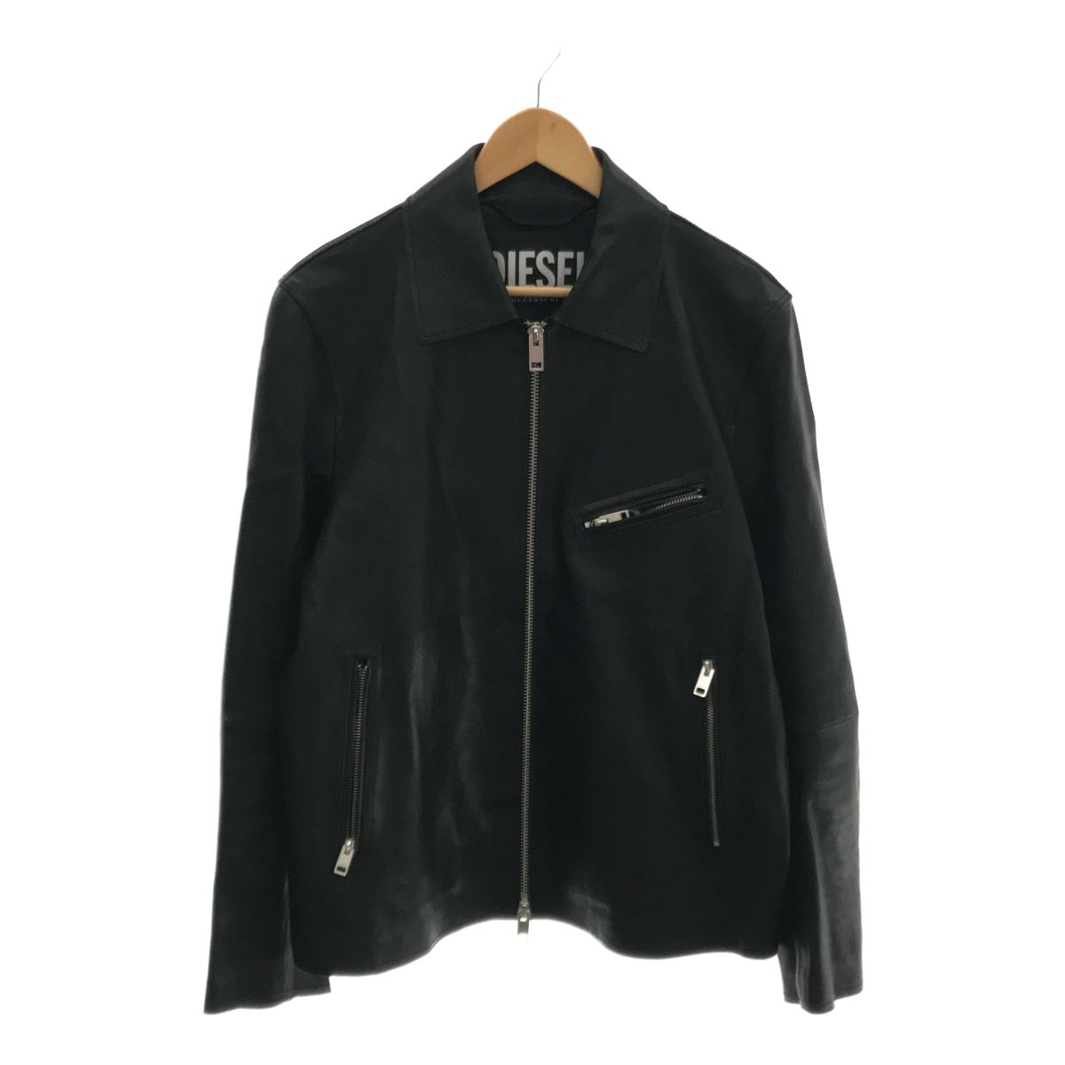 ディーゼル ラムレザー ライダースジャケット S - メルカリ
