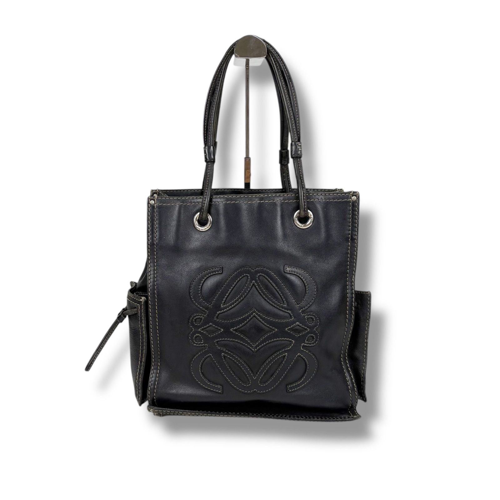 ロエベ LOEWE ショッパートートバッグ ブラック 黒 アナグラム