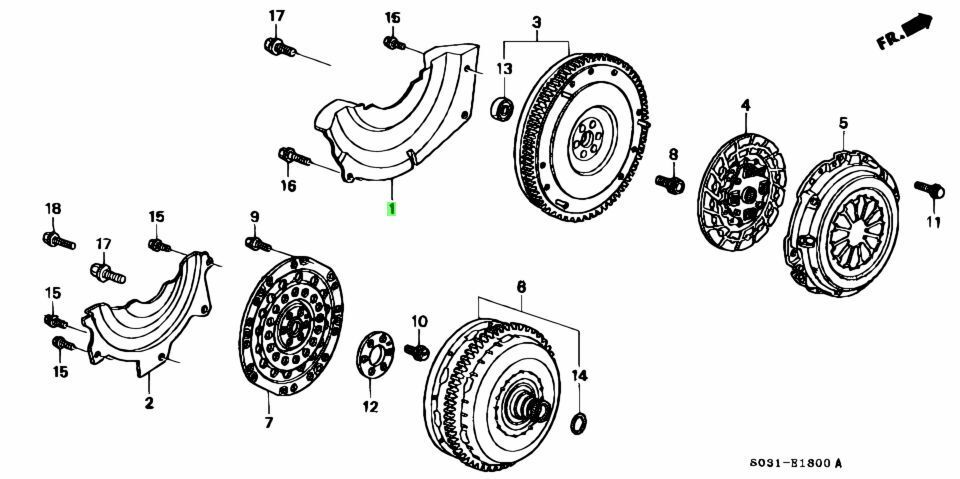 ★新品 ホンダ EK9 EK4 EG6 シビック 純正 クラッチケース カバー HONDA clutch case cover