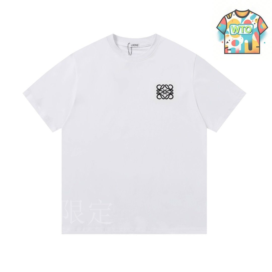 LOEWE ホワイト Tシャツ ロゴ刺繍 LOEWE ロゴ刺繍半袖Tシャツ - メルカリ