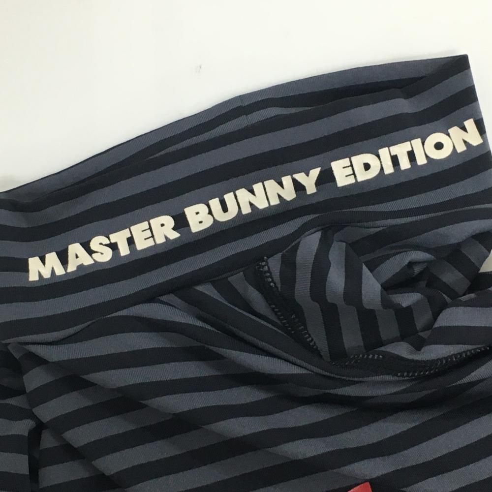 美品】マスターバニー ハイネックインナーシャツ グレー×黒 美品】マスターバニー ハイネックインナーシャツ グレー×黒
