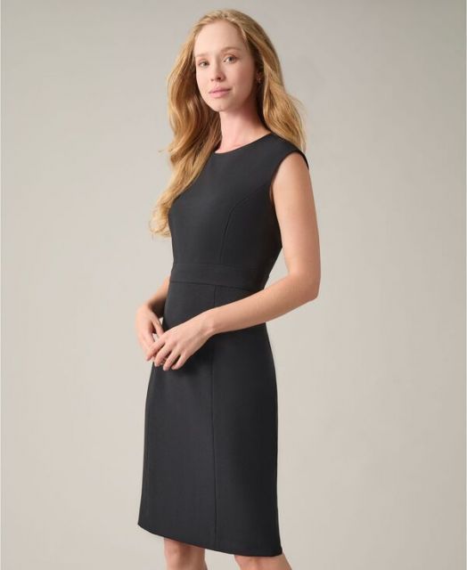 カスパール レディース ワンピース トップス Petite Sleeveless Crew-Neck Sheath Dress Black DECORATOM_COM_BR