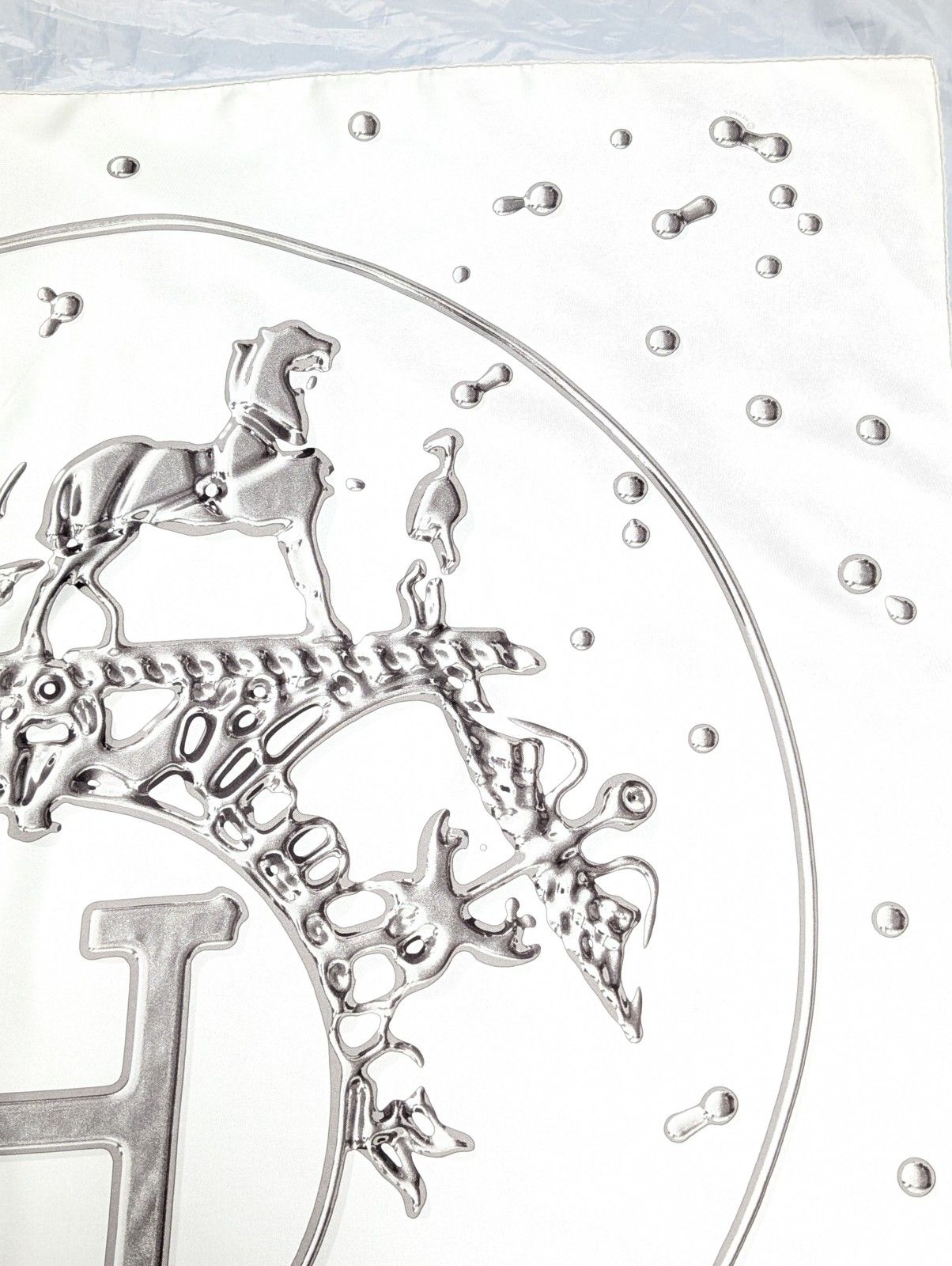 極美品 HERMES エルメス VIF ARGENT 銀の雫 カレ 90 100