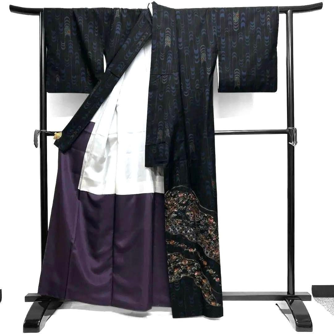 平和屋本店□極上 十日町 名門 滝泰謹製 中国三大刺繍 相良刺繍 訪問着