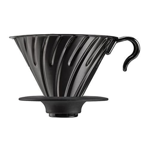 HARIO ハリオ V60 メタル コーヒードリッパー コーヒードリップ 1~4杯用 マットブラック VDMR-02-MB 9.0×14.5