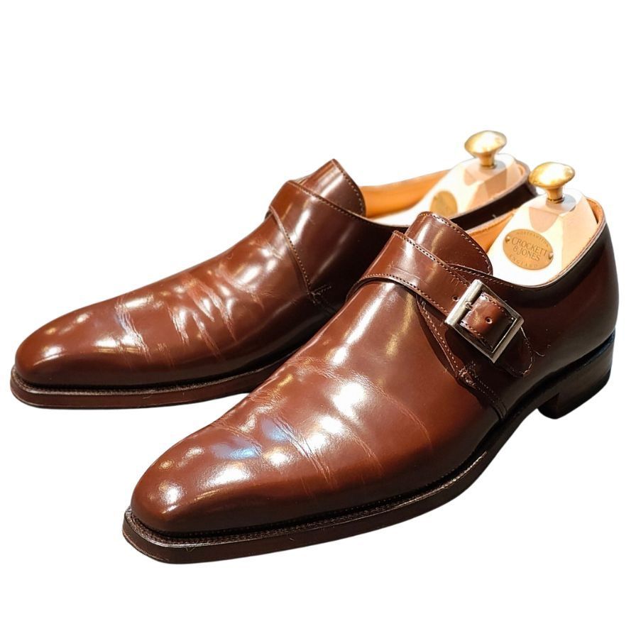 クロケット&ジョーンズ レザーシューズ シングルモンク