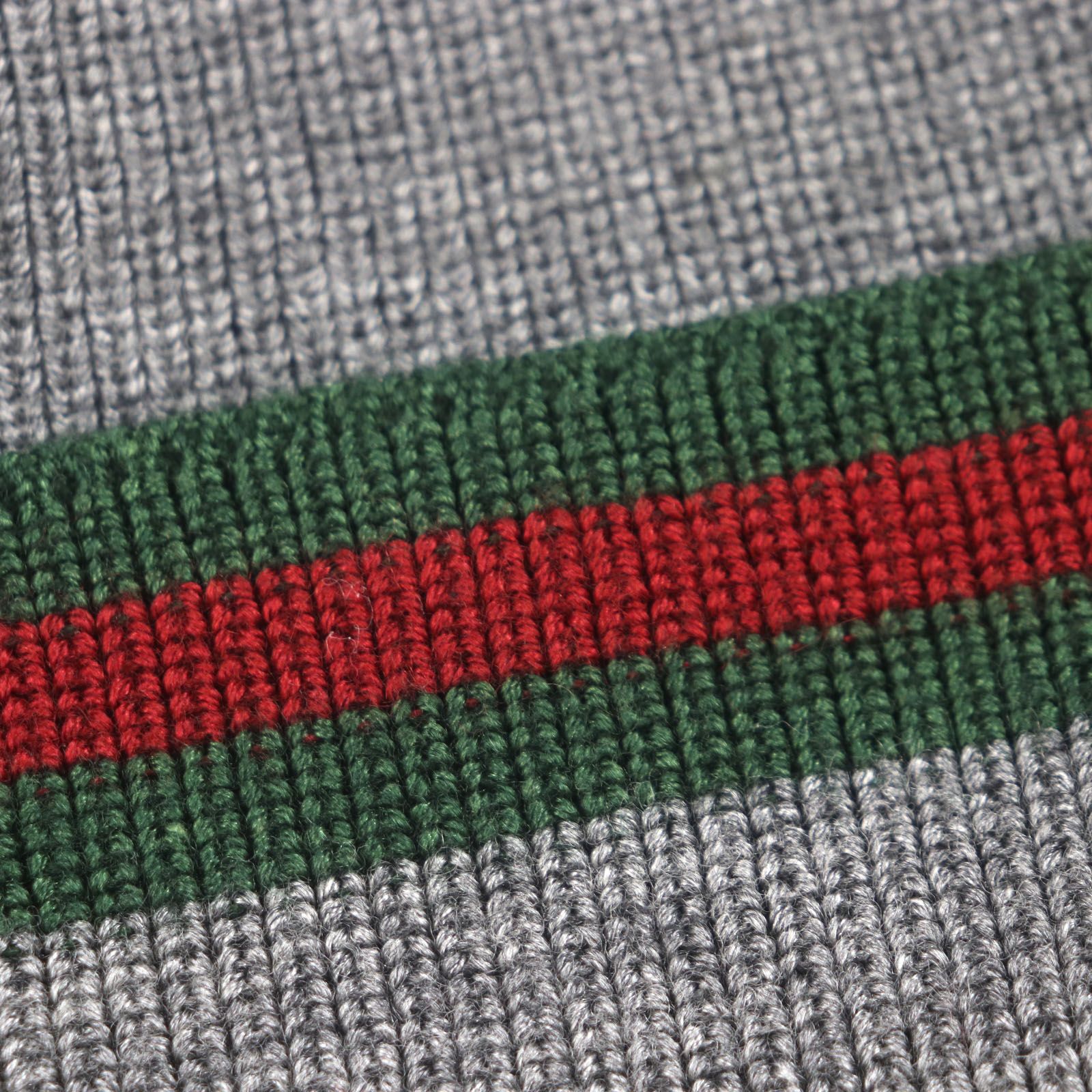 極美品▽GUCCI グッチ ウール シルク シェリーライン ウェブライン