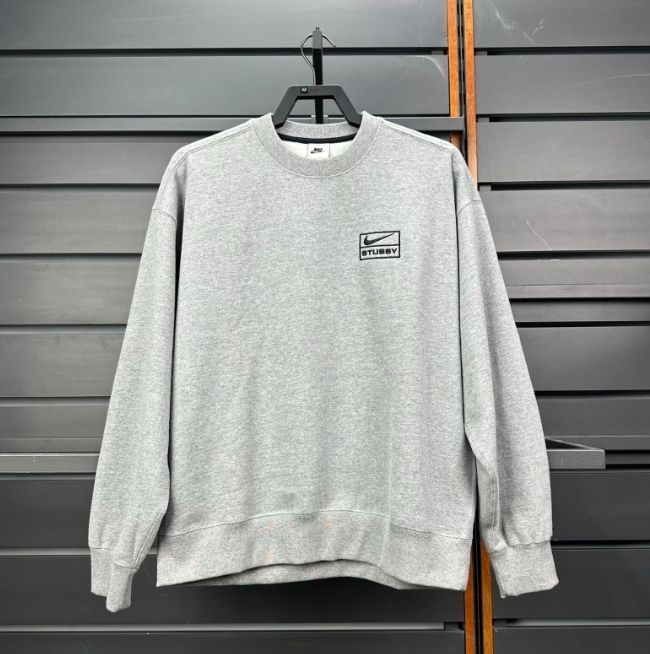 新品未使用 stussy nike 刺繍 スウェットセットアップ グレー 男女兼用 