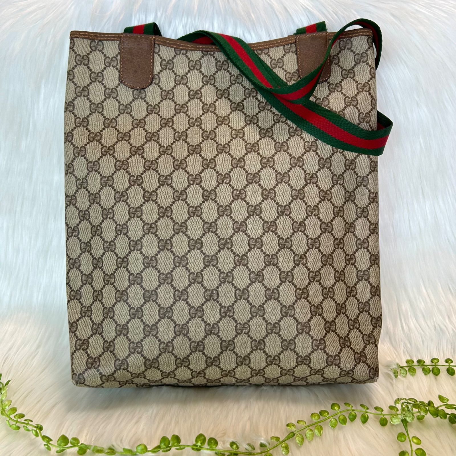 グッチ　ビンテージ　トートバッグ/ GUCCI Vintage Shoulder Tote Bag Sherry Line