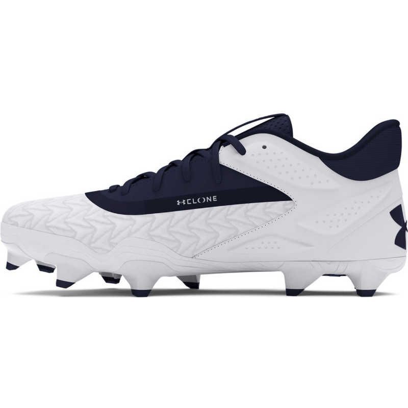 送料無料 ♥ 未開梱 アンダーアーマー ベースボールシューズ UAヤード マイクロティップス TPU 3.0 メンズ | 25.5cm | 幅 D White×Midnight Navy×Midnight Navy 3027449 MEBLE-SODAR_PL
