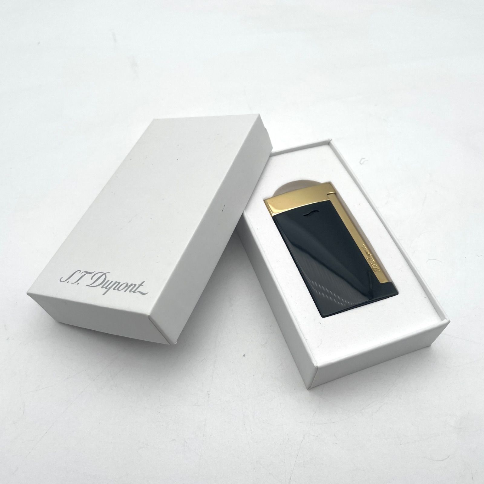 S.T.Dupont デュポン スリム7 ガスターボライター ブラック|ゴールド コレクション
