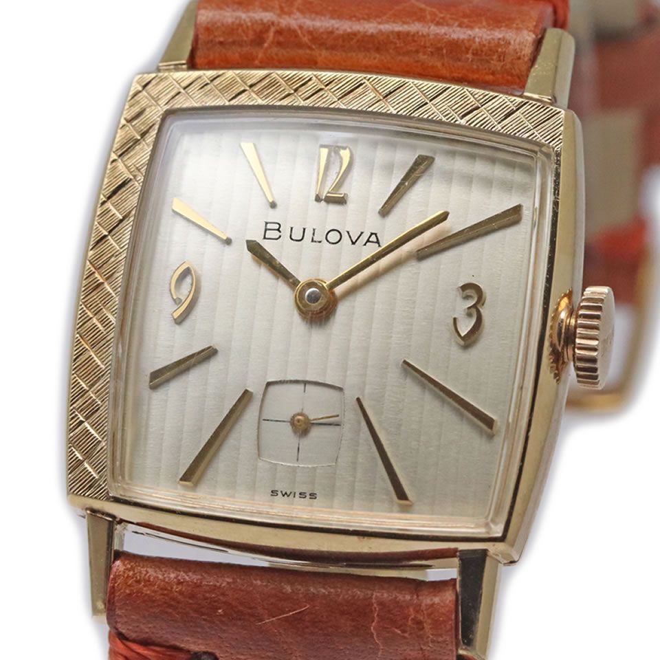 BULOVA　Vintage Gents Dress Watch Cal.10CL  Swiss Watchブローバ スクエア Cal.10CL 1960年代 オーバーホール済み【中古】
