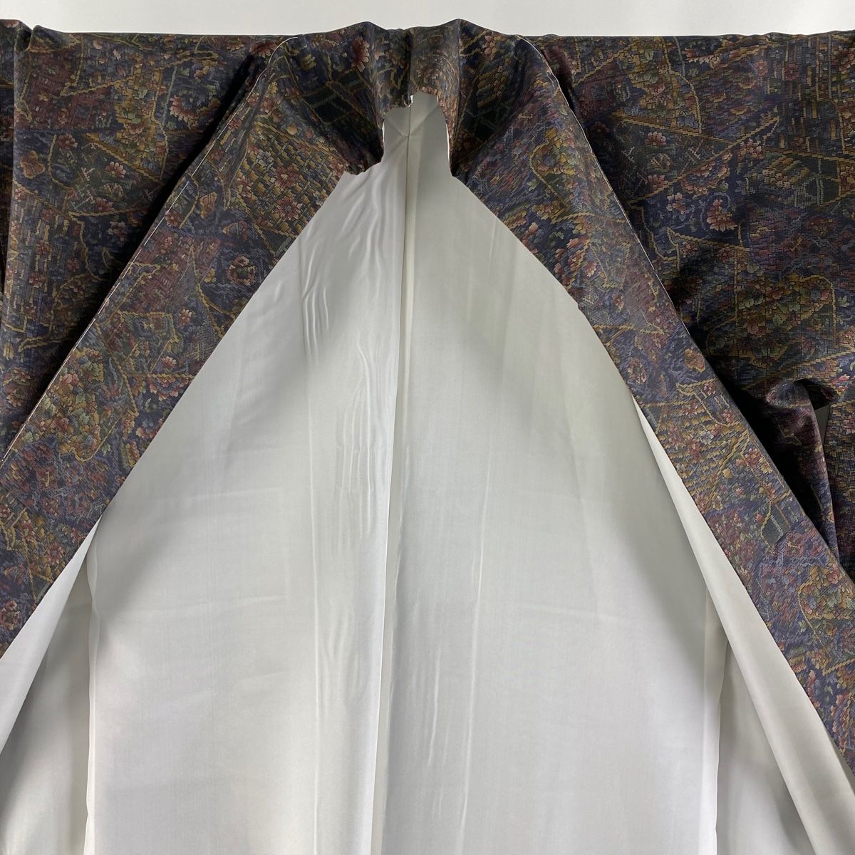 幾何学模様 茶紫