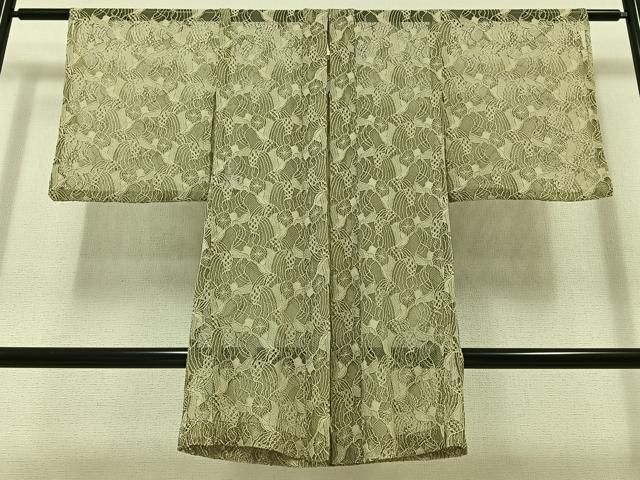 平和屋着物▽羽織 スリーシーズン 春夏秋 塵除け 草花文 やまと誂製 AABC0699jh