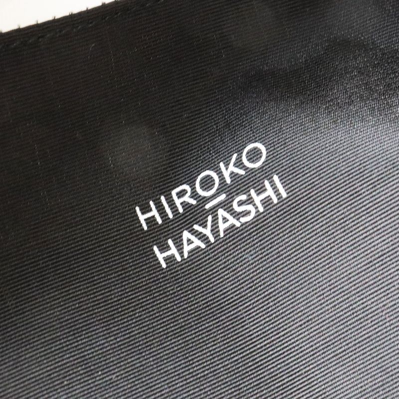 定価4.2万 美品 ヒロコ ハヤシ HIROKO HAYASHI ファーブル FABRE ポーチ付き ハンドバッグ/ホワイト 白【2400013572484】