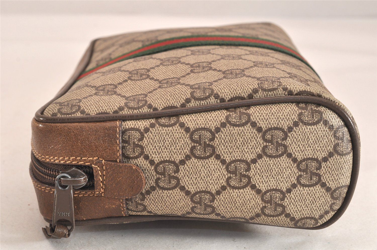 ✨極美品✨GUCCI シェリーライン GG クラッチバッグ ポーチ ブラウン GUCCI グッチ ウェブ シェリーライン クラッチハンドバッグ GG
