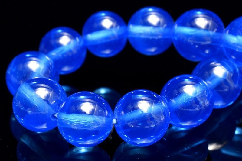 １点物 6条スター スターブルーサファイア 合成コランダム 10mm ブレスレット パワーストーン 天然石 _MB118