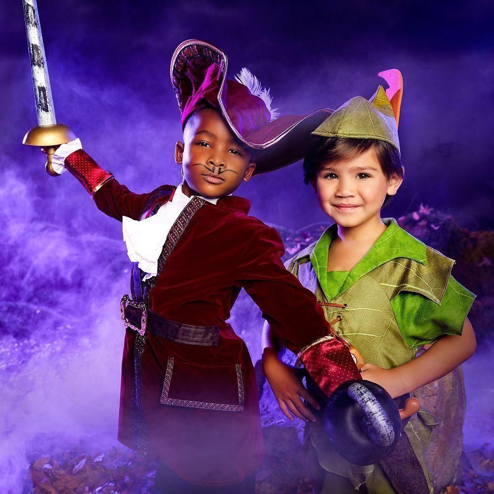 90-100cm フック船長 コスチューム 帽子付き USディズニー コスプレ