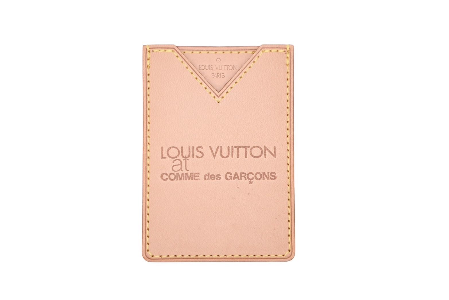 LOUISVUITTON × COMMEdesGARCONS ルイヴィトン コムデギャルソン ノベルティ レザーカードケース ブラウン ヌメ革 4b008145