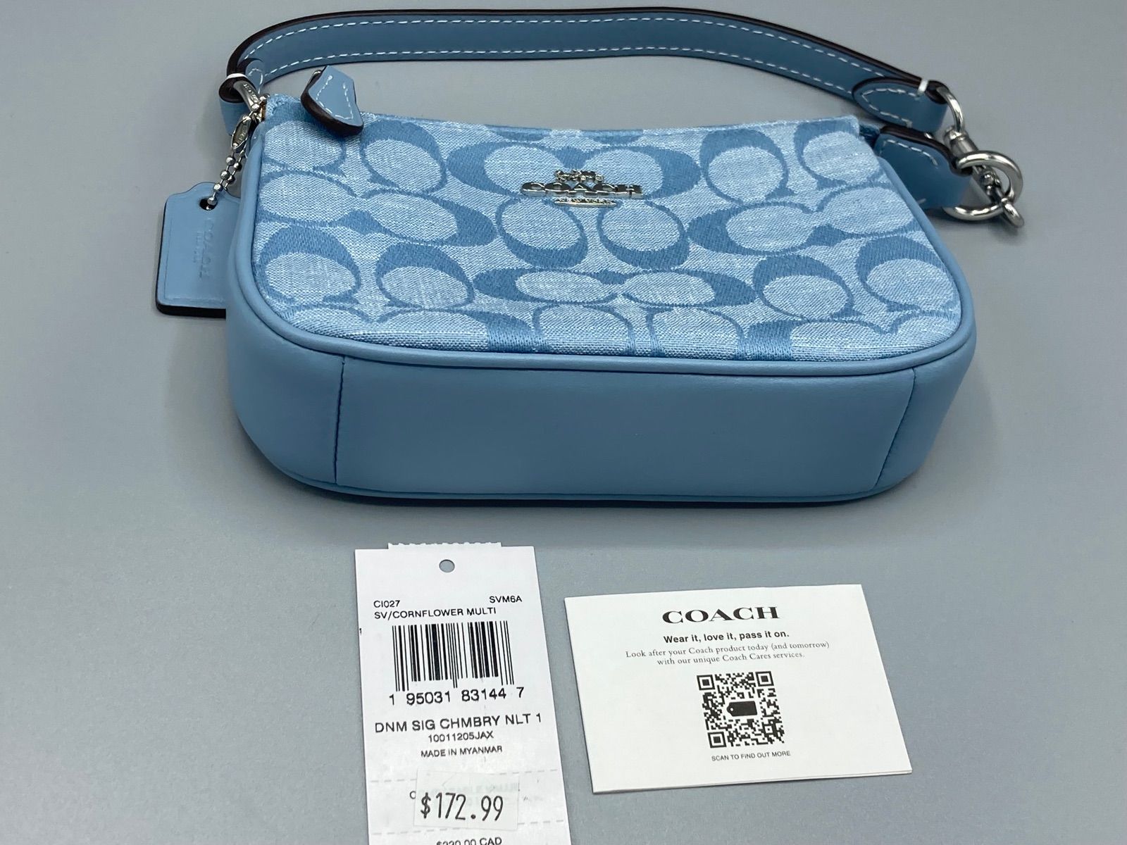 COACH NOLITA 15 IN SIGNATURE CHAMBRAY CI027 SVM6A