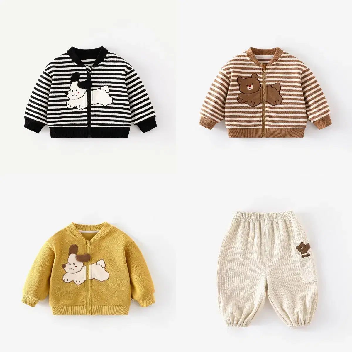 【驚きの破格値，お買い得】 3color ) パピー・ベアーズ ジャケット ベビー服 ベビージャンパー 離乳する 若者 ジャケット アウター 秋服 その他